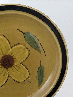 Designer Collection Honey Flowers Salad Plate Brown Floral Japan